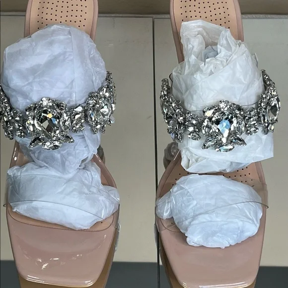 Cinderella Rhinestone Embellished Mule Heel - Picture 11 of 12